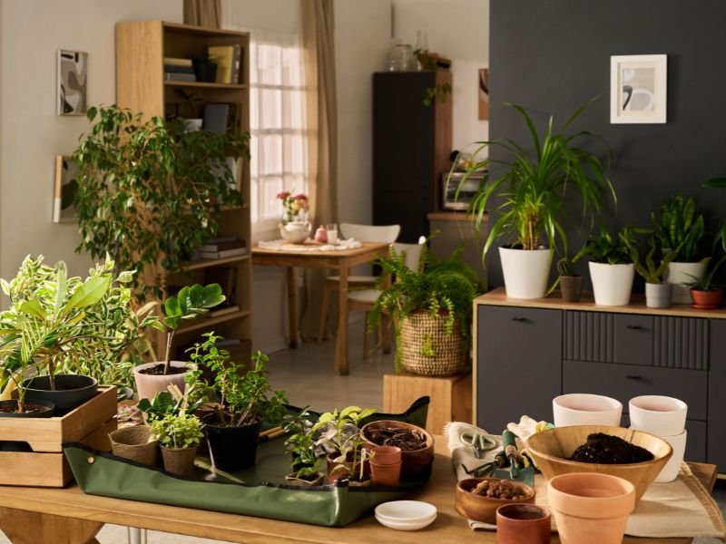 How to display plants in small spaces